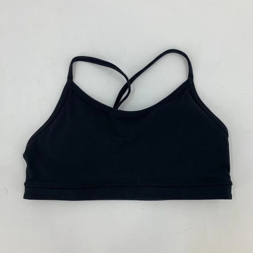 Lululemon Women's All Sport Cut Out Open Back Energy Stretch Bralette Size 4